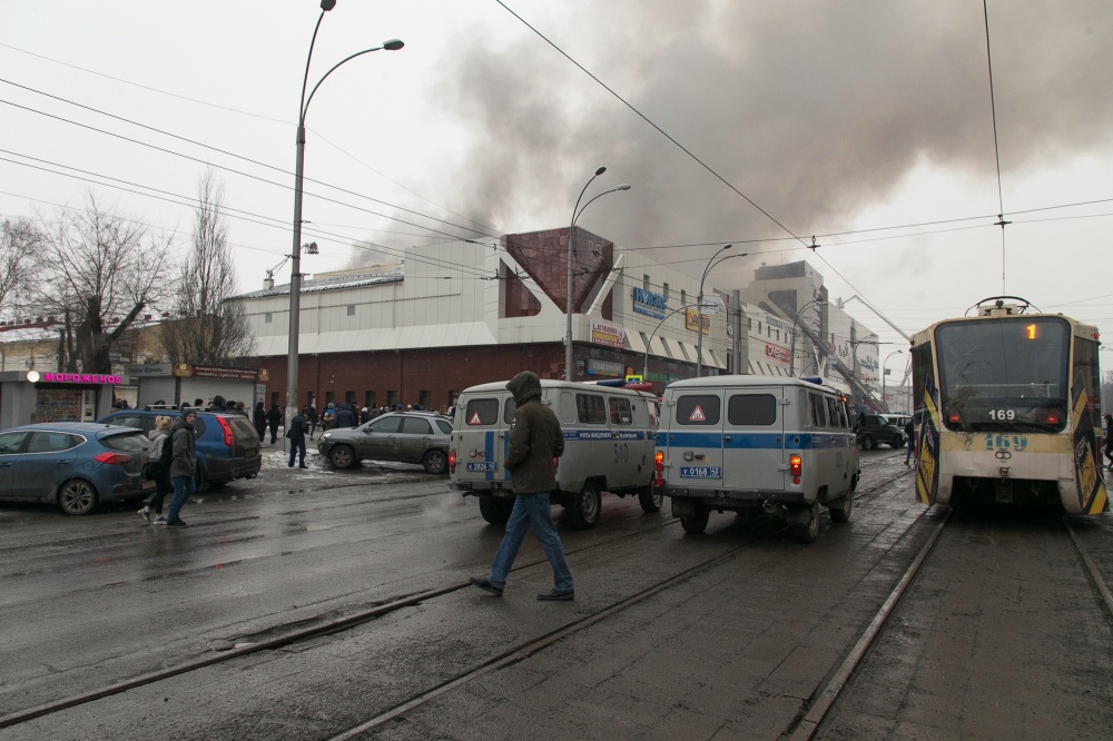 Пожар в ТЦ «Зимняя вишня» в Кемерово. Фото Sputnik/Scanpix/LETA