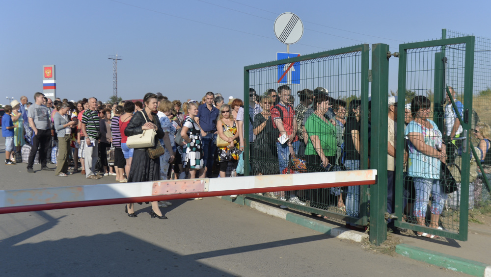 Граница Укрианы с Россией. Фото ITAR-TASS/ Scanpix/LETA