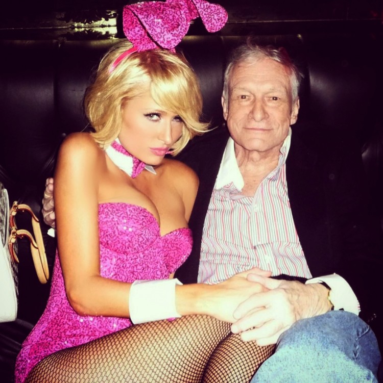 Paris Hilton releases a photo on Instagram with the following caption: "So sad to hear the news about @HughHefner. ud83dude22 He was a #Legend, innovator u0026 one of a kind. We had so many fun u0026 incredible memories together. I will miss him dearly. Rest In Peace my friend. ud83dude4fud83cudffc". Photo Credit: Instagram *** No USA Distribution *** For Editorial Use Only *** Not to be Published in Books or Photo Books ***  Please note: Fees charged by the agency are for the agencys services only, and do not, nor are they intended to, convey to the user any ownership of Copyright or License in the material. The agency does not claim any ownership including but not limited to Copyright or License in the attached material. By publishing this material you expressly agree to indemnify and to hold the agency and its directors, shareholders and employees harmless from any loss, claims, damages, demands, expenses (including legal fees), or any causes of action or allegation against the agency arising out of or connected in any way with publication of the material.