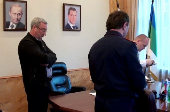 Обыск в кабинете главы Республики Коми Вячеслава Гайзера. Фото RIA Novosti/Scanpix