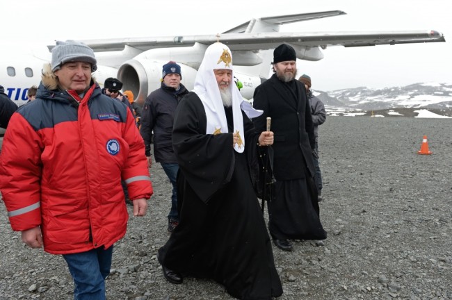 Патриарх Кирилл в Антарктиде. Фото Sputnik/Scanpix