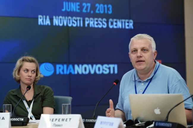 Павел Щеремет на медиафоруме в Киеве, 2013 год. Фото Sputnik/Scanpix