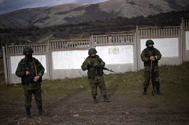 "Зеленые человечки" в Крыму. Фото Scanpix/AFP