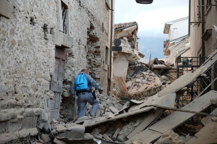 Эпицентр землетрясения находился в коммуне Норча региона Умбрия в 170 км от Рима. Фото: AFP / Scanpix
