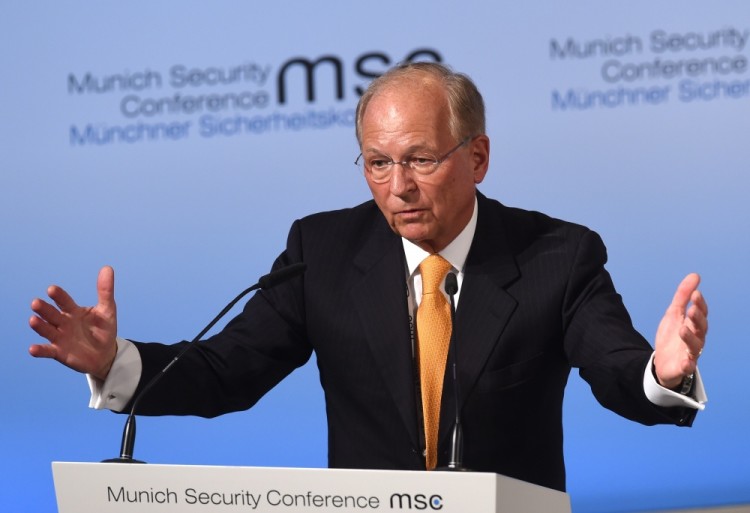 Председатель Мюнхенской конференции Вольфганг Ишингер. Фото AFP/Scanpix
