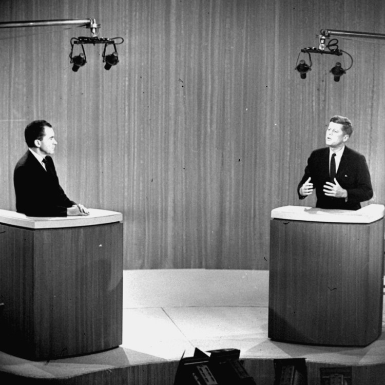 Теледебаты Ричарда Никсона и Джона Кеннеди, 1960 год. AP/Scanpix