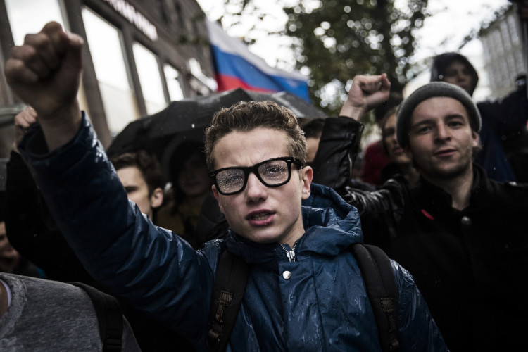 Акция протеста в Москве. Фото Евгения Фельдмана/"Это Навальный"