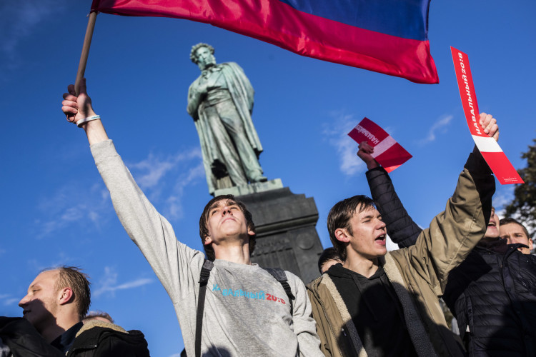 Акция протеста в Москве. Фото Евгения Фельдмана/"Это Навальный"