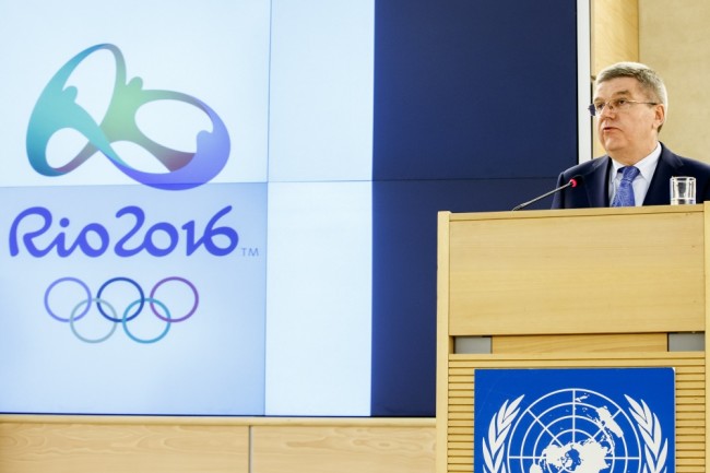 Глава Международного олимпийского комитета (МОК) Томас Бах. Фото AP/Scanpix