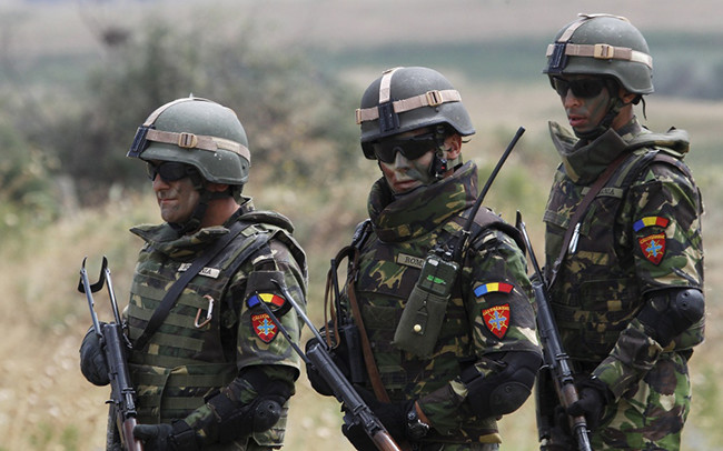 Румынские солдаты на учениях Agile Spirit. Фото REUTERS