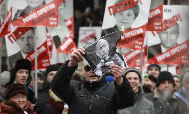 «Митинг против подлецов». Москва, 13 январв 2013 года. Фото REUTERS/Scanpix/Leta