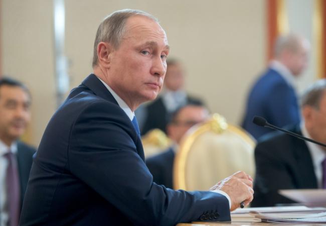 Владимир Путин на саммите ОДКБ в Москве. Фото Sputnik/Scanpix
