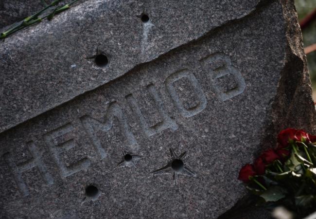 Надгробный памятник Борису Немцову. Фото RIA Novosti/Scanpix