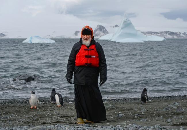 Патриарх Кирилл на Антарктиде. Фото Sputnik/Scanpix