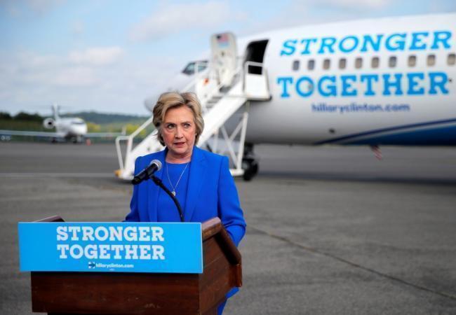 Хиллари Клинтон во время предвыборного мероприятия. Фото: Reuters / Scanpix