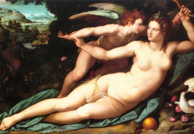 Алессандро Аллори. Венера и Купидон