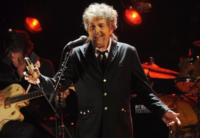 Боб Дилан на концерте 2012 года. Фото AP/Scanpix
