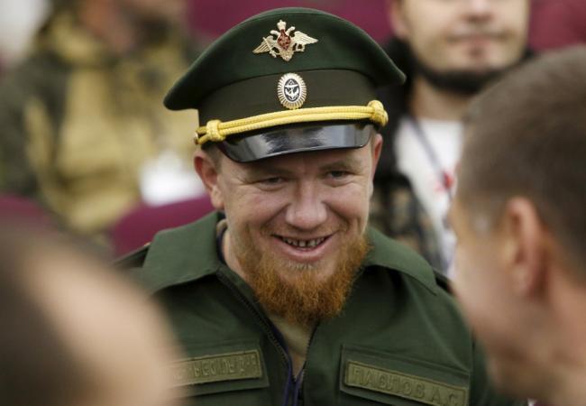 Арсен Павлов на съезде «Союза добровольцев Донбасса» в Москве в октябре 2015 года. Фото: Reuters / Scanpix