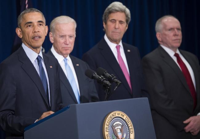 Члены нынешней администрации президента США. Фото: AFP / Scanpix