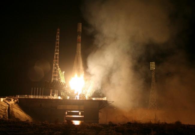 Запуск ракеты с «Прогрессом МС-04» с космодрома Байконур. Фото: Reuters / Scanpix