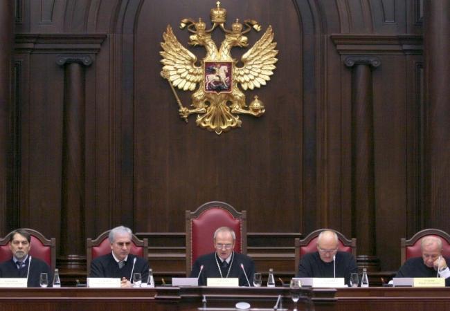 Заседание Конситуционного суда Российской Федерации. Фото: Reuters/Scanpix
