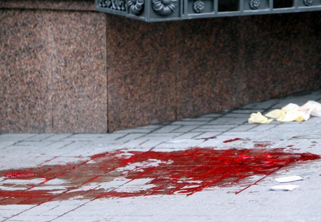 На месте убийства Дениса Вороненкова. Фото Tass/Scanpix