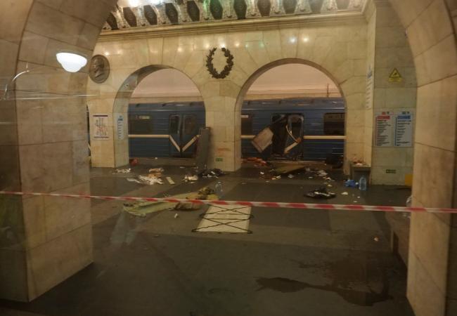 Последствия взрыва в метро Санкт-Петербурга. Фото Xinhua/Scanpix