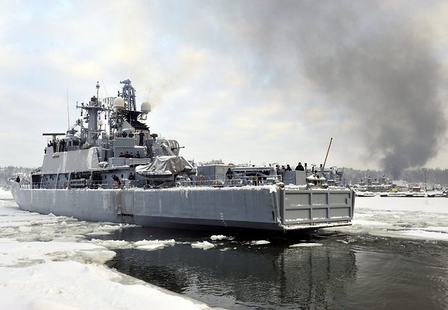 Фото: Reuters/Scanpix. Финский военный корабль FNS Pohjanmaa