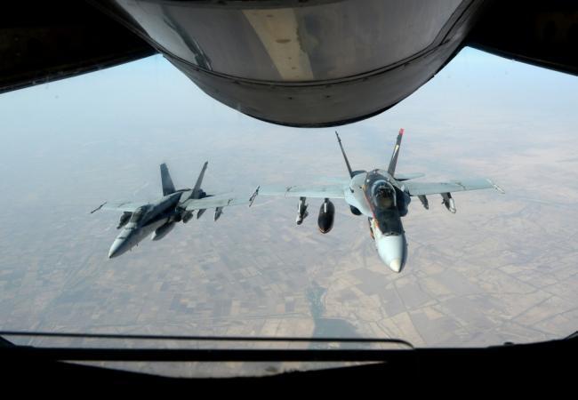Боевые самолеты ВВС США, задействованные в операциях против ИГИЛ. Фото AFP/Scanpix