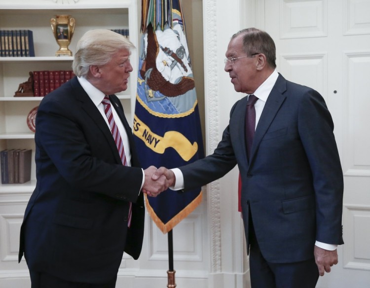 Дональд Трамп и Сергей Лавров. Фото EPA/Scanpix