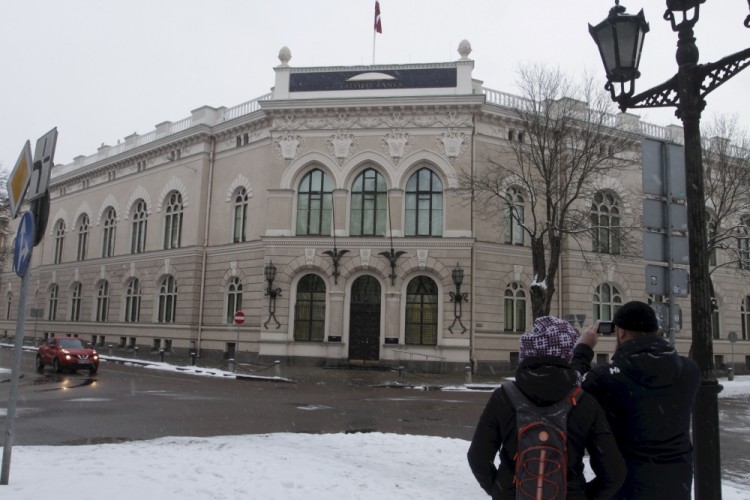 Здание Банка Латвии в Риге. Фото EPA/Scanpix