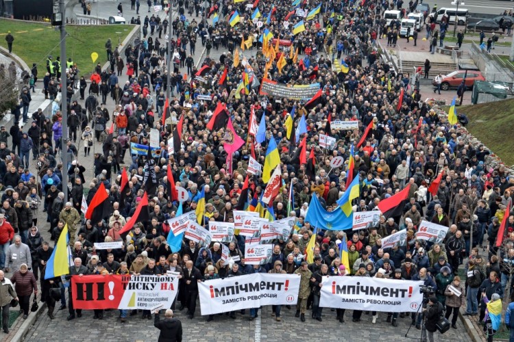 Митинг в Киеве 3 декабря 2017 года. Фото Sipa/Scanpix