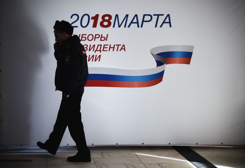 В России начались выборы президента. Фото AFP/Scanpix/Leta