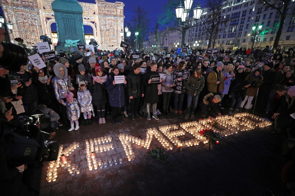 Митинг на Пушкинской площади. Фото TASS/Scanpix/LETA