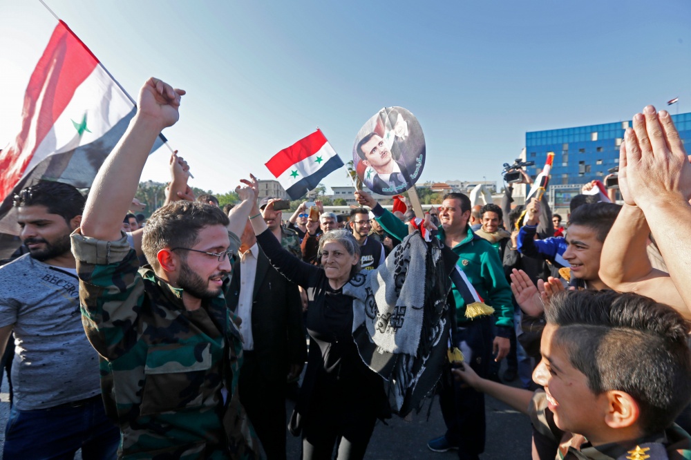 Протестующие в Сирии, фото AFP/Scanpix/LETA