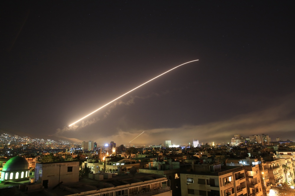 Авиаудар по объектам в Сирии. Фото AP/Scanpix/LETA