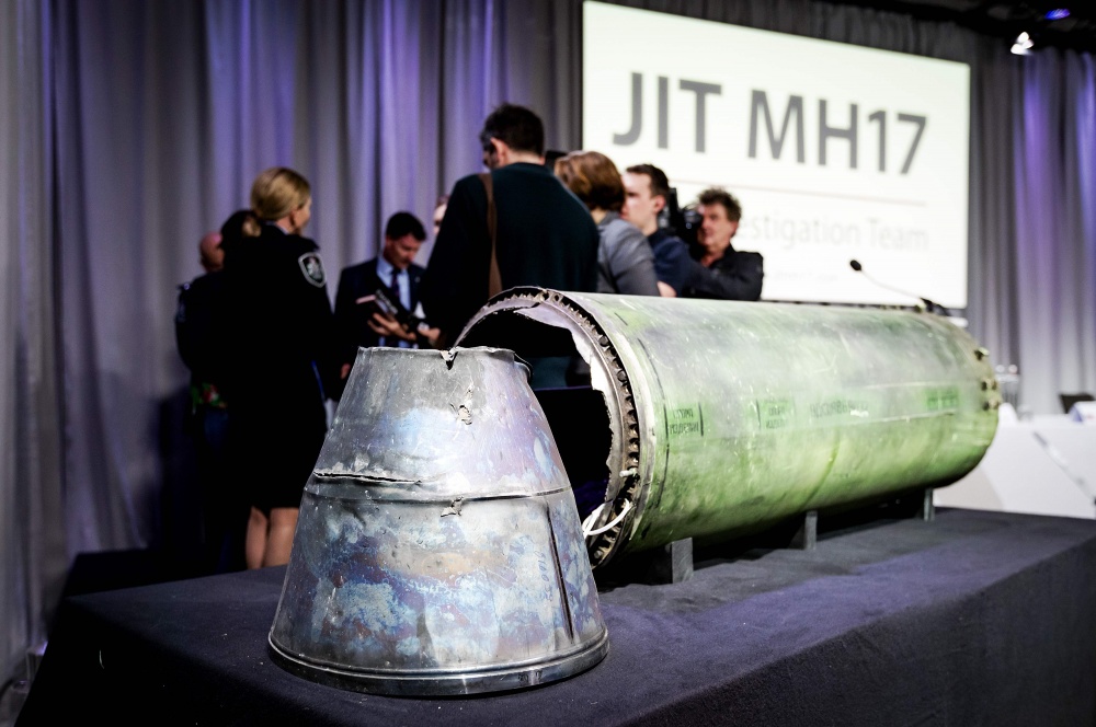Ракета, которой был сбит МН17. Фото AFP PHOTO/Scanpix/LETA