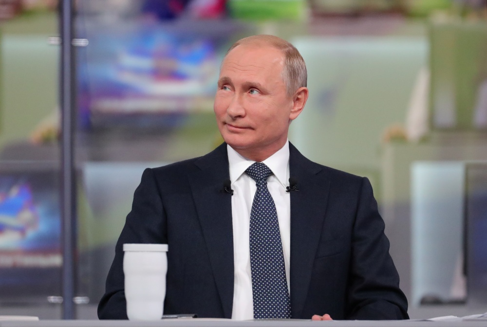 "Прямая линия с Владимиром Путиным". Фото Reuters/Scanpix/LETA