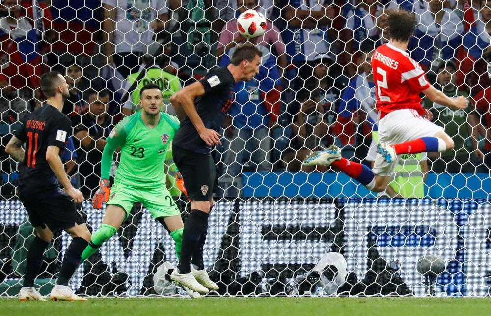 Марио Фернандес забивает второй гол в ворота сборной Хорватии. Фото REUTERS/Scanpix/Leta