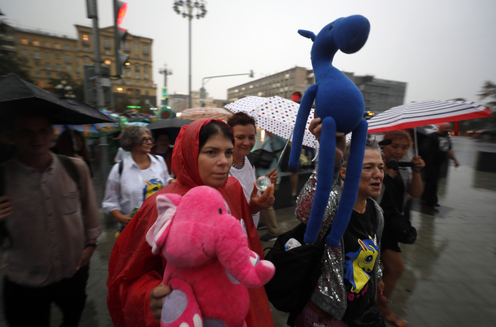 Участники «Марша матерей» в Москве. Фото  EPA/Scanpix/Leta