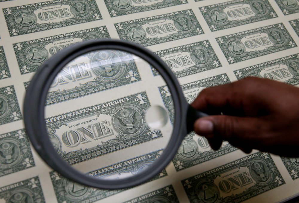 Доллар. Фото  REUTERS/Scanpix/LETA