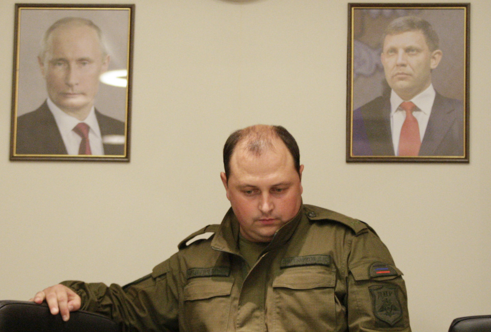 Дмитрий Трапезников, временный исполняющий обязанности главы ДНР. Фото Reuters/Scanpix/Leta