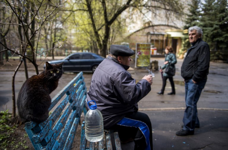 В Донецке, апрель 2015 года. Фото AFP/Scanpix/Leta