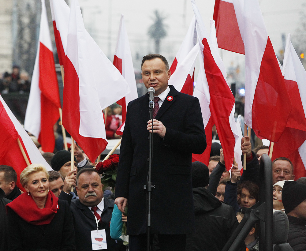 Президент Польши Анджей Дуда. Фото AP/Scanpix/LETA

