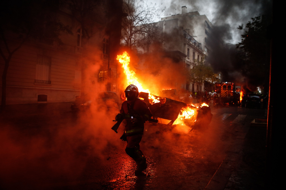 Столкновения в Париже. Фото AFP/Scanpix/Leta