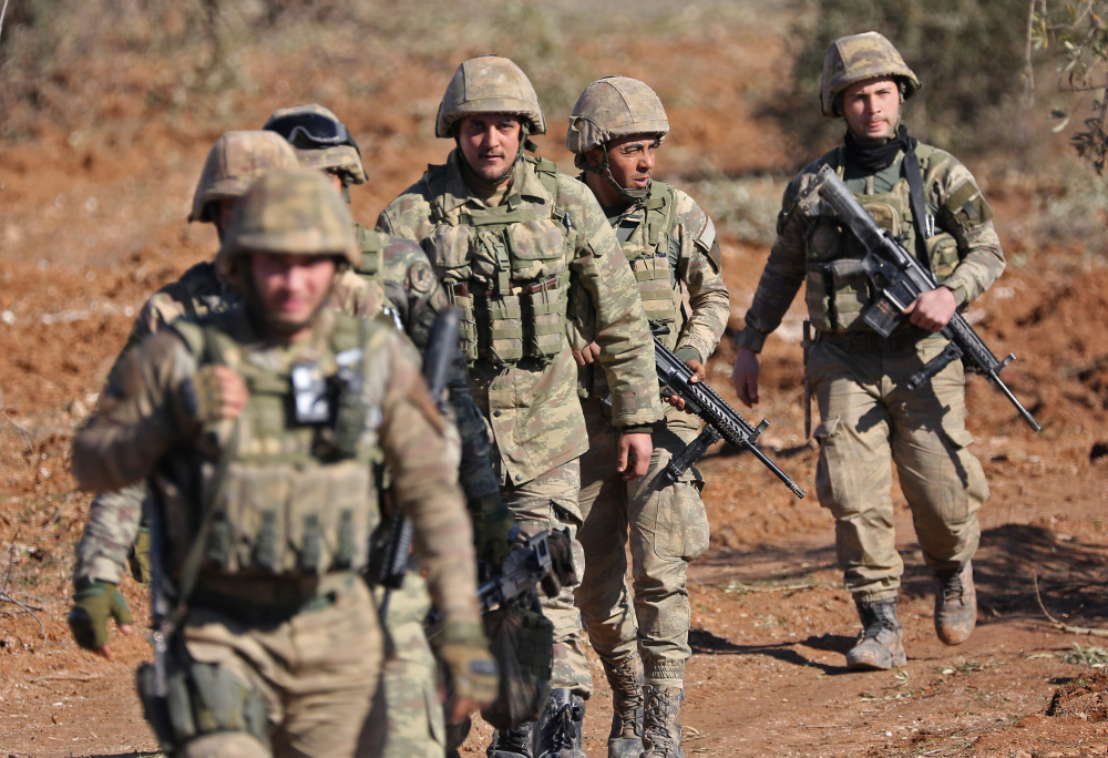 Турецкие солдаты на территории Сирии. Фото AFP/Scanpix/LETA