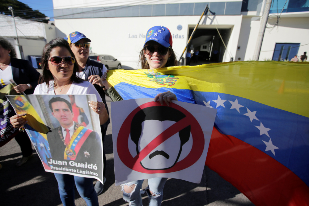 Акция протеста против президента Венесуэлы Николаса Мадуро. Фото Reuters/Scanpix/Leta
