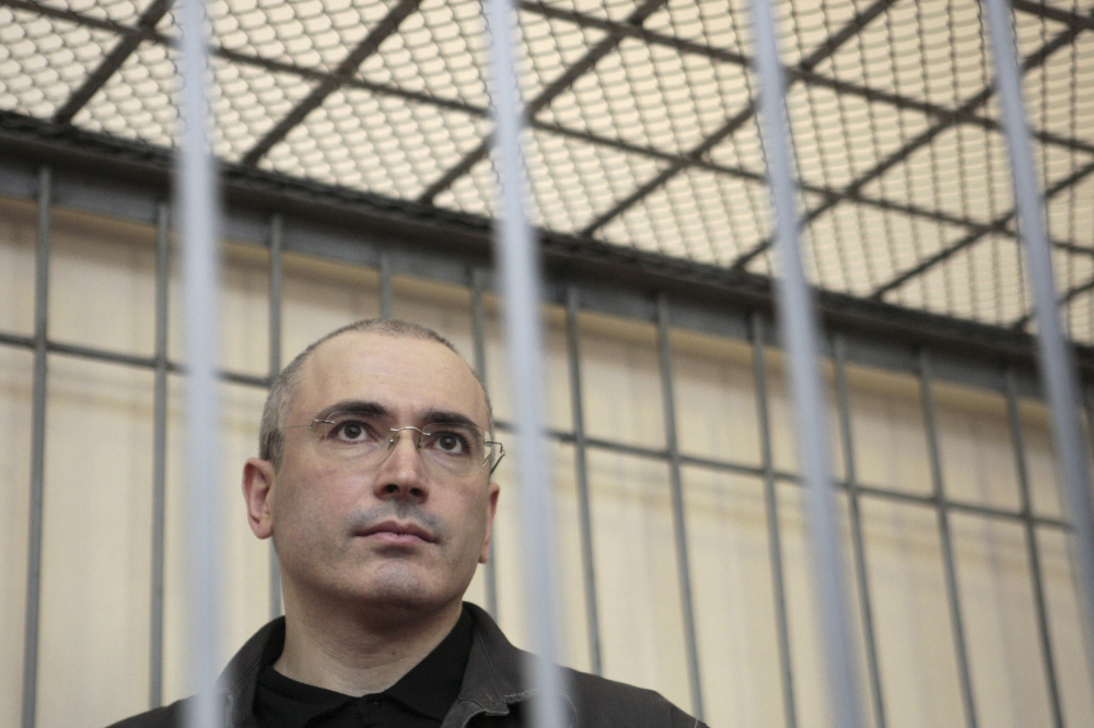 Михаил Ходорковский за решеткой, август 2008 года. Фото REUTERS/Scanpix/LETA