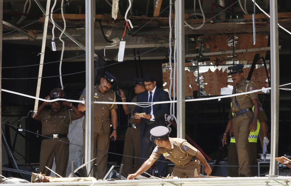 Последствия взрыва в одном из отелей. Фото EPA/Scanpix/Leta