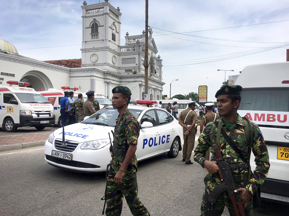Взрывы в церквях на Шри-Ланке. Фото AP/Scanpix/Leta